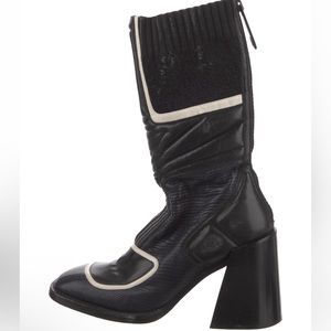 Chloé embossed leather boots. (Tall boots) SOLD